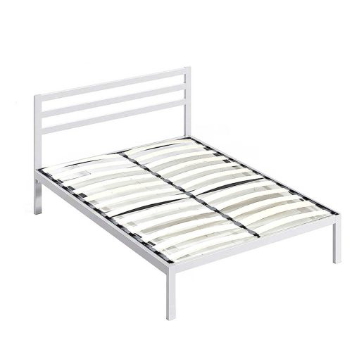Bella fém ágykeret ajándék ágyráccsal, több méretben és színben-Fehér 160x200 cm-es-fehér