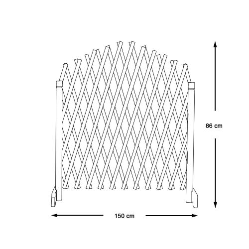 2 db-os állítható fa futtatórács növényeknek