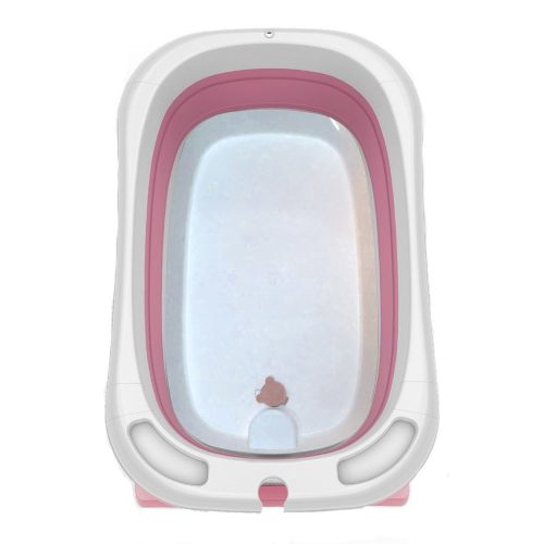 Összecsukható babakád hálóval, 2 színben-rózsaszín