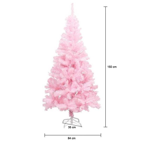 Rózsaszín műfenyő - több méretben-150 cm-es