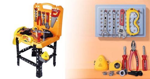 Játék szerszám asztal, 100 db-os