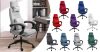 Fejtámlás irodai forgószék - több színben-világos szürke