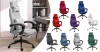 Fejtámlás irodai forgószék - több színben-sötét szürke