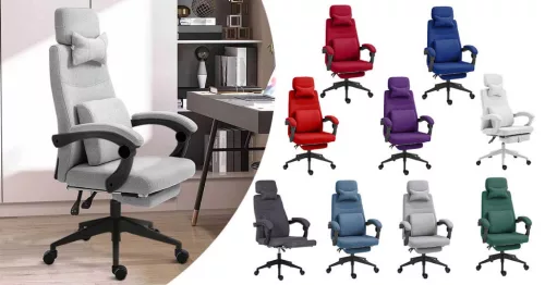 Fejtámlás irodai forgószék - több színben-sötét szürke