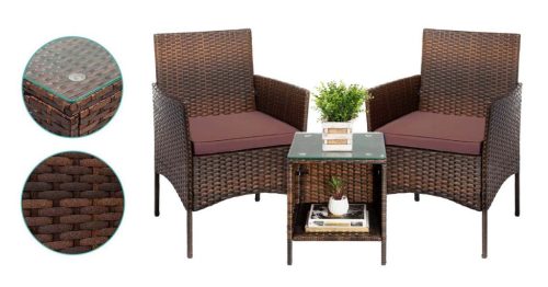 Polyrattan kerti bútor szett