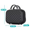 Utazóbőrönd szett kozmetikai táskával, több színben-fekete