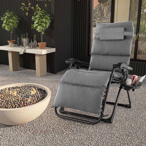 Párnázott zéró gravitáció szék, több színben-szürke