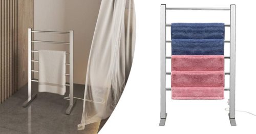 Rácsos elektromos törölközőszárító