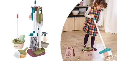 Játék takarító szett álló porszívóval