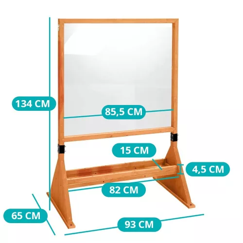Kétoldalas, kül - és beltéri plexi rajztábla