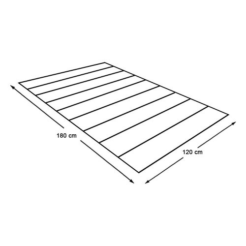 Kültéri szőnyeg, 2 oldalas, 180 x 120 cm, zöld-bézs
