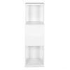 Forgó könyvespolc, 34x34x108 cm, fehér
