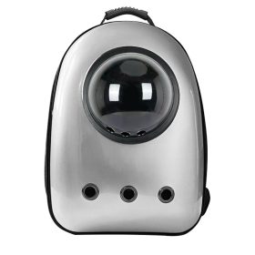 Kisállathordozó hátizsák, ezüst