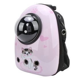 Kisállathordozó hátizsák, rózsaszín cicás