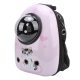 Kisállathordozó hátizsák, rózsaszín cicás