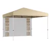 Pavilon hátfallal, zsebekkel 3x3x2,8 m, bézs