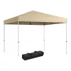 Pavilon hátfallal, zsebekkel 3x3x2,8 m, bézs