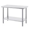 Rozsdamentes acél konyhai asztal