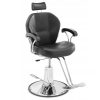 Fodrász szék lábtartóval, fekete