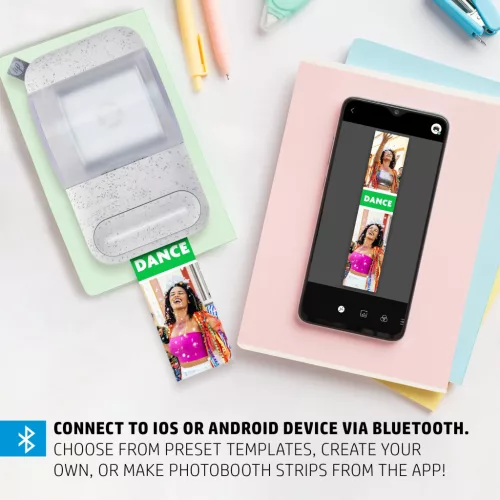 HP Sprocket Panorama intant mobilnyomtató, színes címkenyomtató, Zink zero technológia