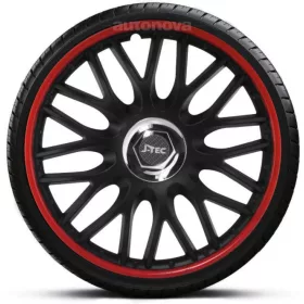 14"-os Orden Red-Black dísztárcsa garnitúra (4darab)