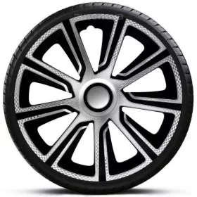   14"-os Veron Carbon Silver Black dísztárcsa garnitúra (4darab)