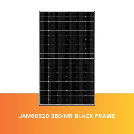 JA Solar Mono Black Frame Percium JAM60S20 380 MR | 120C | MBB | 35mm