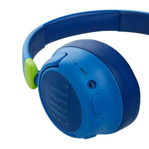 JBL JR460NC Bluetooth Wireless On-Ear Headphones for Kids with Noise Cancellation, Blue EU
