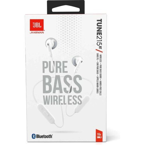 JBL Tune 215 Bluetooth In-Ear Wireless Headphones - Fehér