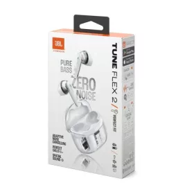   JBL Tune Flex 2 Ghost Edition TWS vezeték nélküli Bluetooth fülhallgató, áttetsző fehér EU