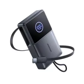   Joyroom Power Bank with Digital Display, C+U+U, PD 22.5W, 10000 mAh with Built-in Retractable Typle-C cable (0.7m) Black (JR-PR1)