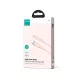 JOYROOM adatkábel (USB - Type-C, 100W, gyorstöltő, 100cm, cipőfüző) RÓZSASZÍN (SA34-AC6 PINK)