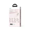 JOYROOM adatkábel (USB - Type-C, 100W, gyorstöltő, 100cm, cipőfüző) RÓZSASZÍN (SA34-AC6 PINK)