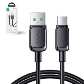   Joyroom USB - Type-C Cable Multi-Color Series A14, 480mb/s, 3A, 1.2m, Black (S-AC027A141B)