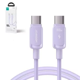   Joyroom Type-C - Type-C Cable Multi-Color Series A14, 480mb/s, 100W, 1.2m, Purple (S-CC100A141P)