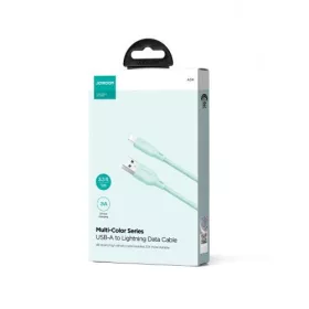   Joyroom USB - Lightning Cable Multi-Color Series A14, 480mb/s, 3A, 1.2m, Green (SA34-AL3)