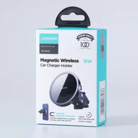   Joyroom Car Mount Wireless Charger MagSafe Clamp Holder (Air Outlet Verison) 4.5-6.7 inch, 15W, Black (JR-ZS240-AIR)