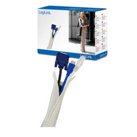 LogiLink rugalmas kábelrendező szürke (KAB0007)