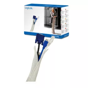 LogiLink rugalmas kábelrendező szürke (KAB0007)