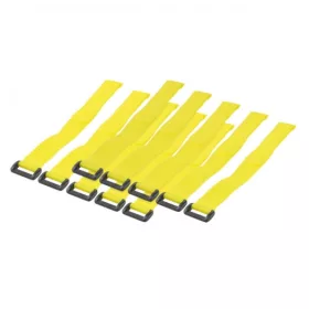   LogiLink vezeték kötegelő tépőzárral 300 * 20 mm (10db) sárga (KAB0015)