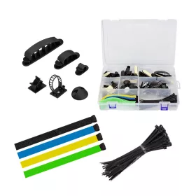   Logilink Kábelrendező készlet dobozban, 8 db, 128 db, vegyes színben