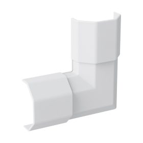   Logilink Kábelcsatorna-csatlakozó 90 , ABS, 33x33x18mm, fehér