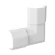 Logilink Kábelcsatorna-csatlakozó 90 , ABS, 33x33x18mm, fehér