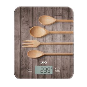   LAICA digitális konyhai mérleg"fakanál"                   10 kg / 1 g