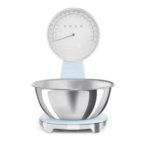   Smeg mechanikus konyhai mérleg digitális kijelzővel, 50-es évek design (világoskék) KSF01PBWW