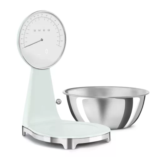 Smeg mechanikus konyhai mérleg digitális kijelzővel, 50-es évek design (világoszöld) KSF01PGWW