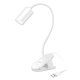 Logilink LED csíptetős lámpa, 4000 K, 200 lm, 360 -ban forgatható nyak, 3 fényerőszint, érintésvezérlés, fehér