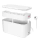 Logilink Kábeldoboz 5 utas aljzatcsíkkal, 3x USB, 285 x 145 x 13 mm, fehér (LPS281U)