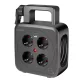 Logilink 5 m tápkábeldob, 4x AC aljzat, 1x USB-A, 1x USB-C, IP20, 3000 W (LPS504)