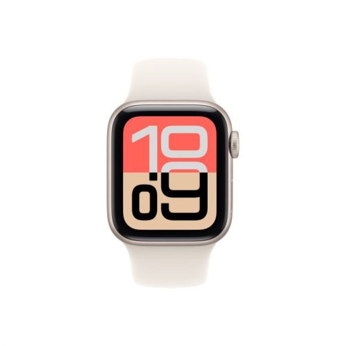 Apple Watch SE 3 GPS + Cellular – 40 mm-es Csillagfény alumíniumtok - Csillagfény sportszíj – M/L